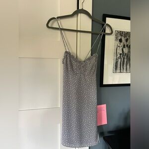 Oak and Fort purple mini dress